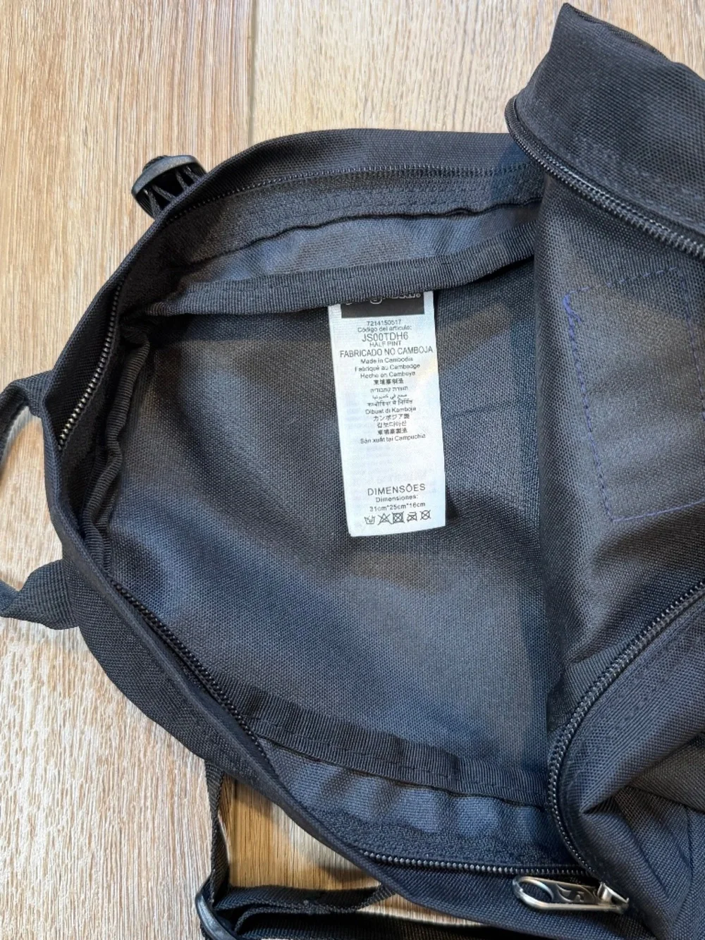 JanSport Black Half Pint Mini Backpack